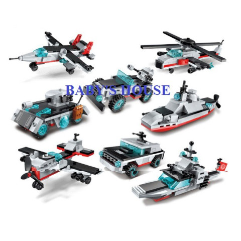 Lego 8 trong 1 enlighten  mô hình tàu sân bay 1406