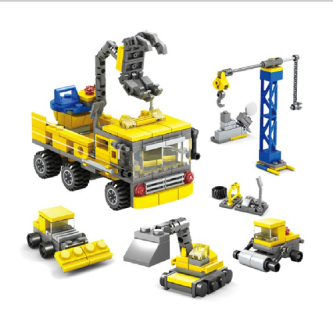Bộ lắp ráp kiểu lego kazi mô hình xe công trình 80451
