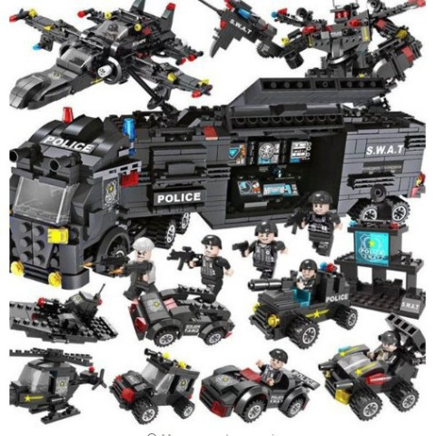 Bộ đồ chơi xếp hình lego cảnh sát đặc chủng 647 mảnh ghép