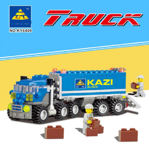 Bộ lắp ráp kiểu lego biến đổi 3 trong 1 xe giao hàng kazi 6409