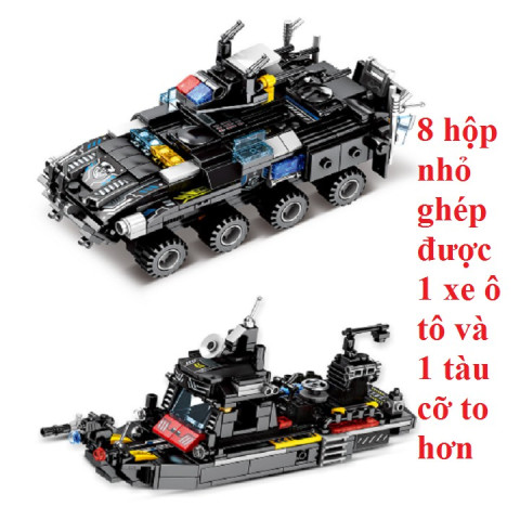 Bộ lắp ráp kiểu lego swat 27 mô hình chariot series lực lượng cảnh sát thành phố