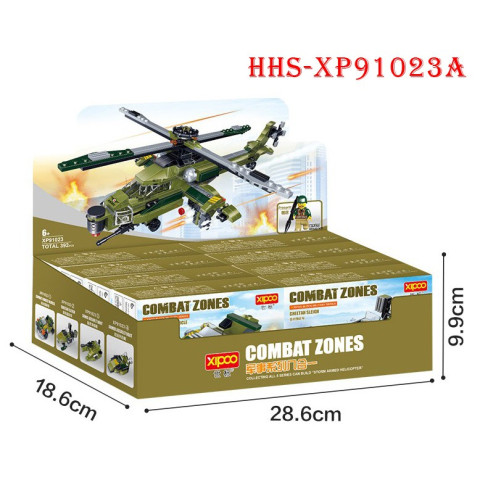 Lego máy bay trực thăng chiến đấu combat zones xp91023a 8 trong 1 army 392 mảnh ghép