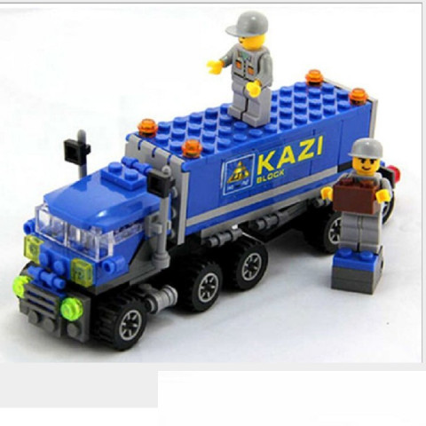 Bộ lắp ráp kiểu lego biến đổi 3 trong 1 xe giao hàng kazi 6409