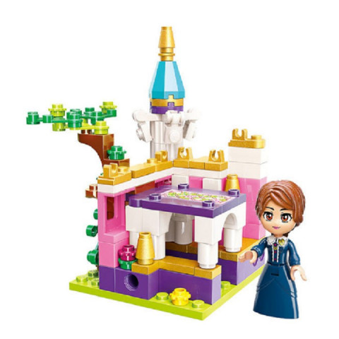 Combo 4 bộ lắp ráp kiểu lego qmjm mô hình lâu đài công chúa