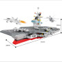 Bộ lắp ráp kiểu lego hsanhe mô hình tàu sân bay 6449